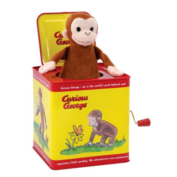 Curious George Other - Schylling Curious George Classic Jack-In-The-Box Toy Collectible Gently Used